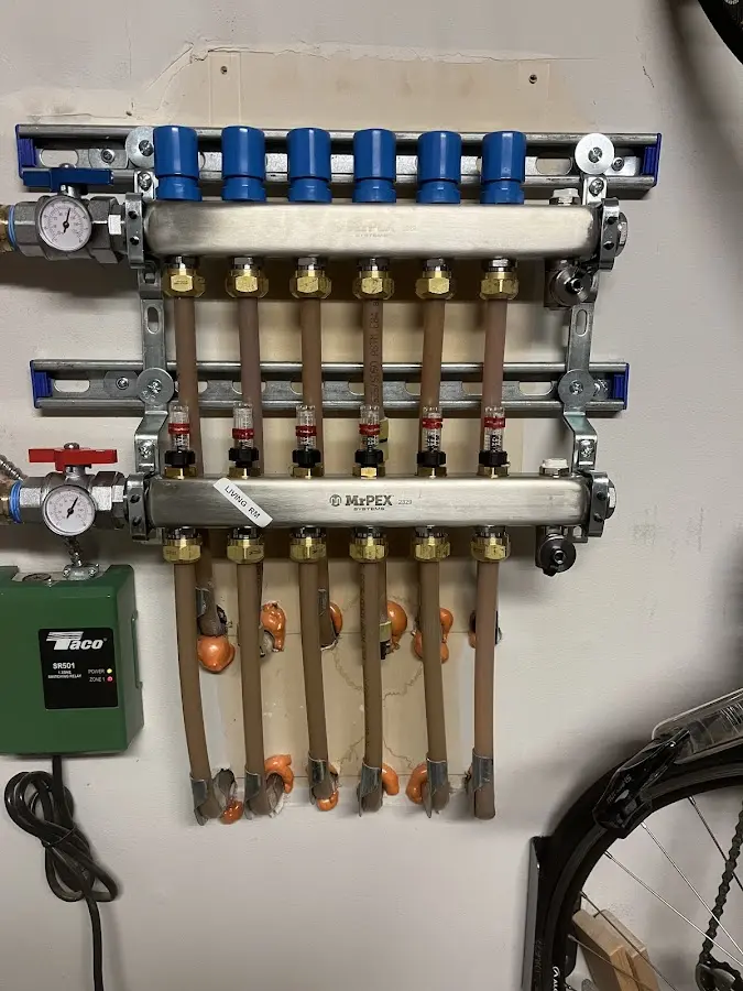 Plumber performing Gas Leak Detection at a residential property in Fawn